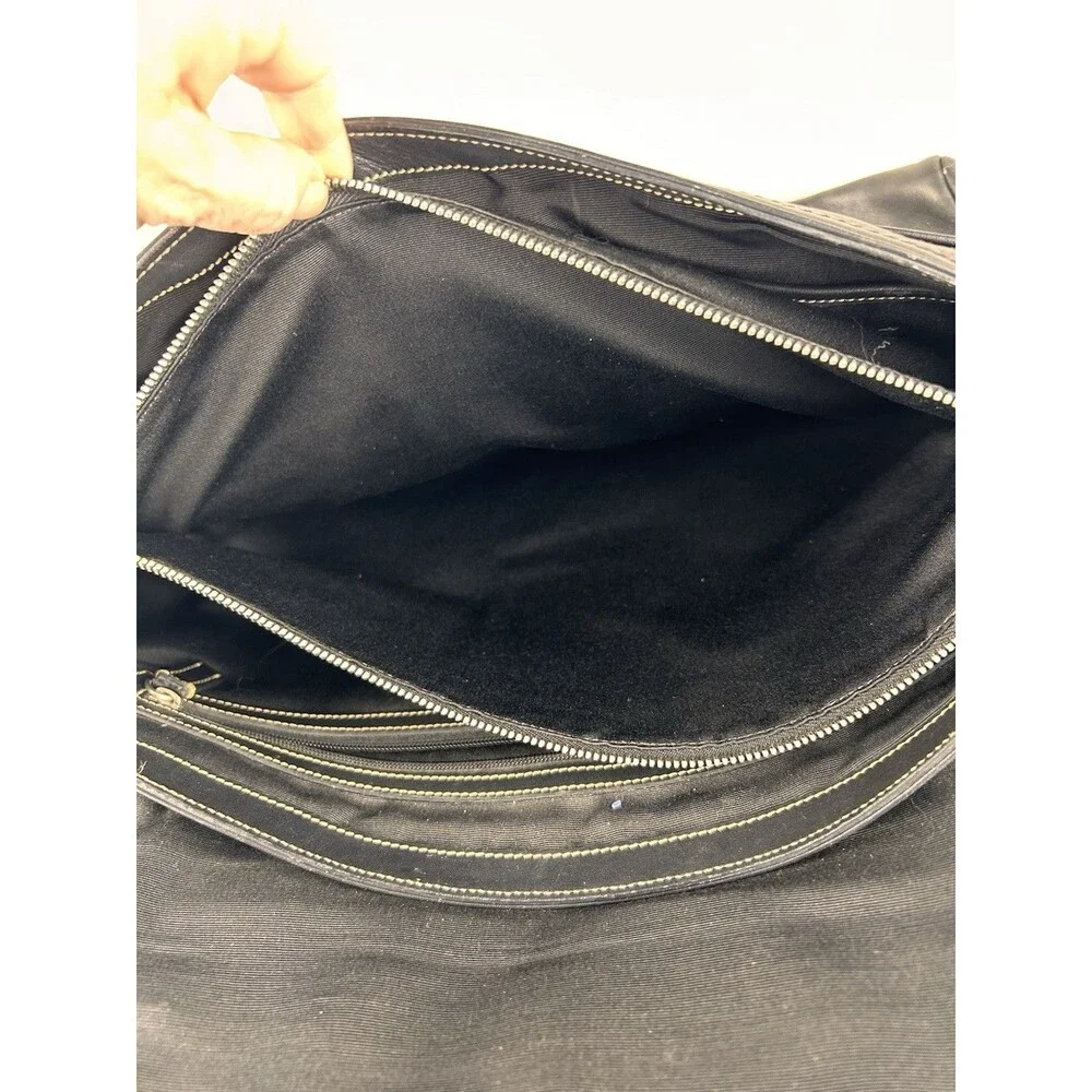 Vintage Coach Briefcase Messenger Black Bag 5A06 Black Y2k